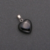 Heart Pendant Agate 14x14x23mm