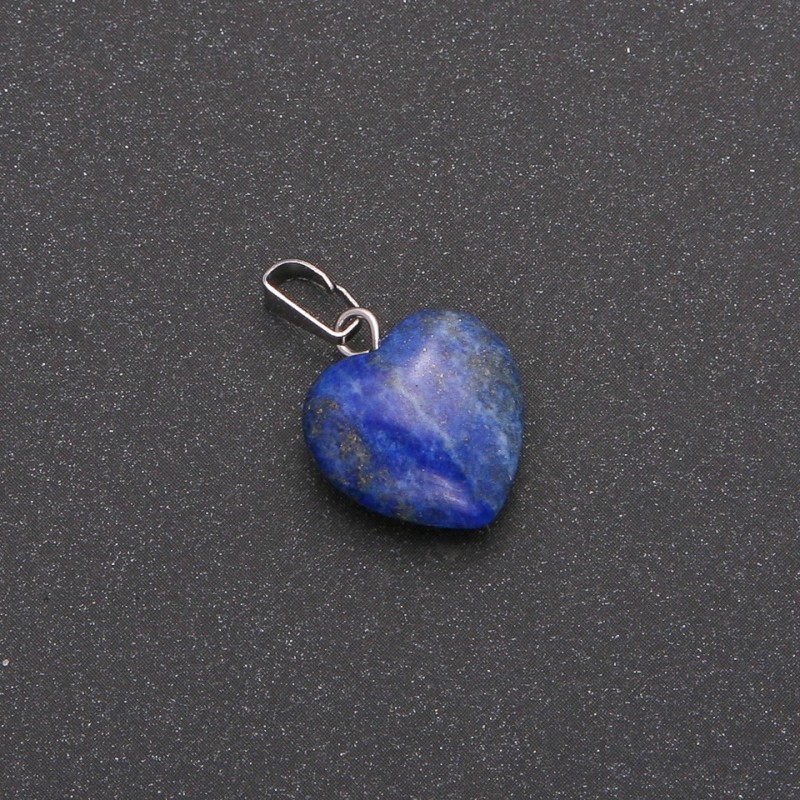 Lapis Lazuli Heart Pendant 14x14x23mm