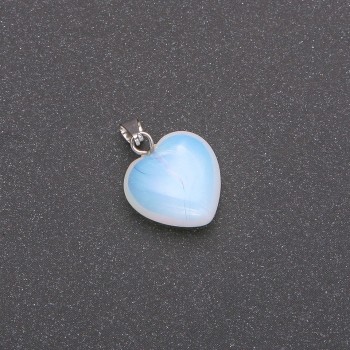 Moonstone Heart Pendant 15×15×23mm