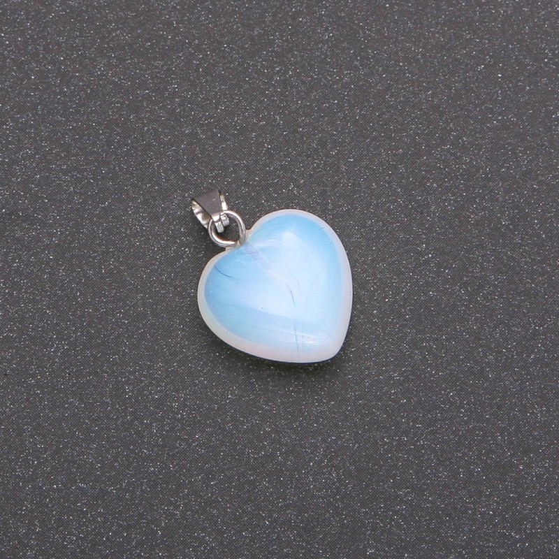 Moonstone Heart Pendant 15×15×23mm