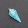 Pendant "Pendulum" Green Turquoise (single) 40x30x13 mm