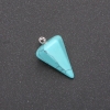 Pendant Pendulum Green Turquoise 14x22x30+-mm