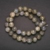 Natural Labradorite Stone Beads, Smooth Round, 10mm Diameter, 38cm Length