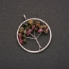 Pendant "Tree of Happiness" Tourmaline, diameter 30mm