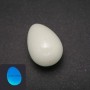 Souvenir Egg made of Natural Onyx Stone, Blue Glow, diameter 35x25+-mm