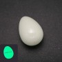 Onyx Natural Stone Souvenir Egg, Green Glow, Diameter 35x25 +/- mm