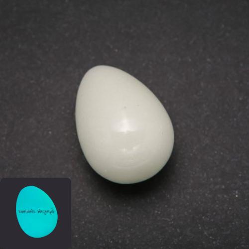 Onyx Natural Stone Souvenir Egg, Turquoise Glow, Diameter 35x25 +/- mm
