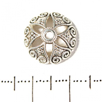 Bead Cap, diameter 15mm, pack 20g +/-21 pcs