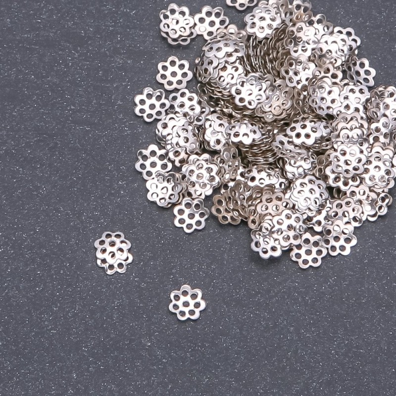 Bead Cap for Beads, 6mm diameter, pack 20g +/-880pcs