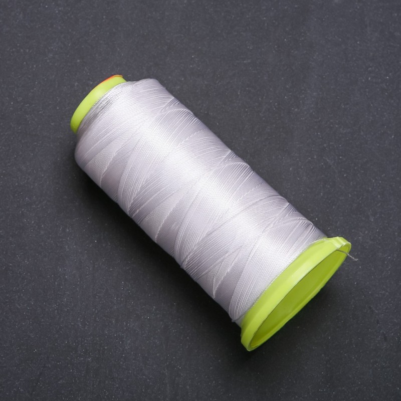 White Nylon Craft Thread Bobbin, 0.6mm diameter, 500m length