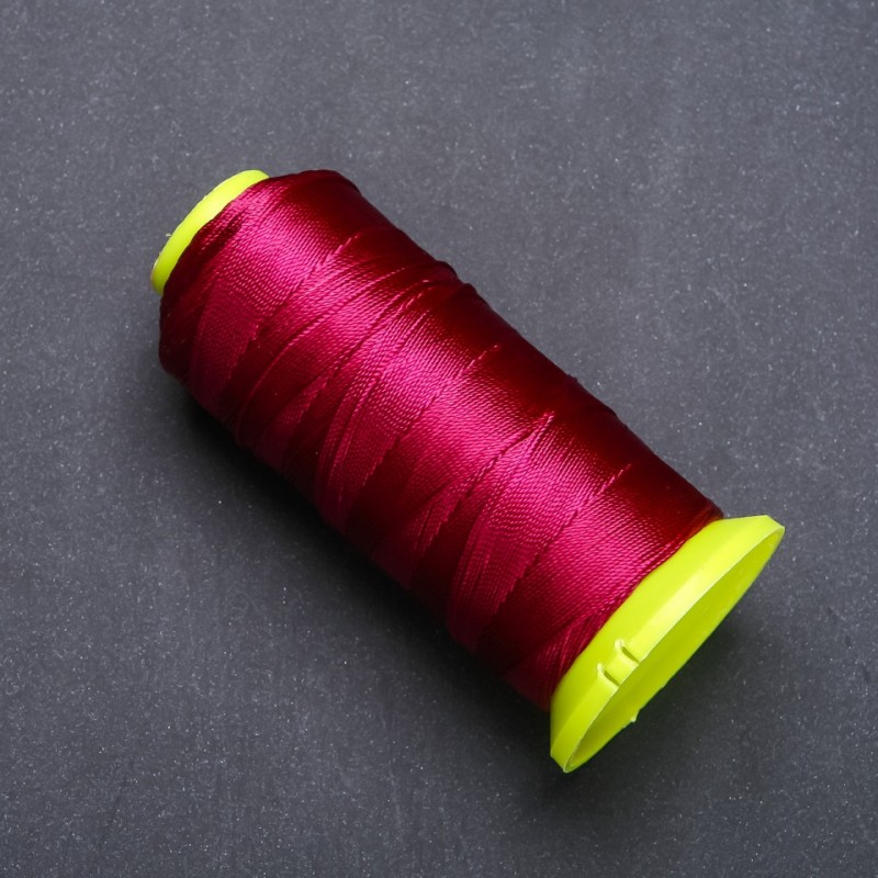 Nylon Thread Spool for Crafts, Burgundy, 0.6mm Diameter, 500m Spool