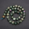 Natural Stone Beads Lepidolite Smooth Round, Diameter 10(+/-)mm, Length 38cm+