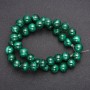 Natural Stone Beads Malachite Smooth Round, Diameter 10 (+/-) mm, Length 38cm