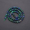 Natural Azurite Stone Beads, Smooth Round, Diameter 6.5(+/-)mm, Strand, Length 38+/-cm