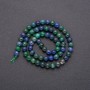 Natural Azurite Stone Beads, Smooth Round, Diameter 6.5(+/-)mm, Strand, Length 38+/-cm