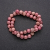 Rhodochrosite Natural Stone Beads, Smooth Round, Diameter 8(+-)mm, Strand Length 38cm+
