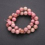Rhodochrosite Natural Stone Beads, Smooth Round, Diameter 10(+-)mm, Strand Length 38cm+