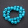 Turquoise Beads Smooth Round, diameter 12 (+/-) mm strand, length 38 +/- cm