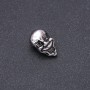 Pandora-style Bead Charm Findings, Steel-finish 12x20mm, Inner Diameter 8mm, Silver-tone Metal