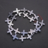 Hematite Beads Strand, Cross Shape, Diameter 14x17(+/-)mm, Length 38cm