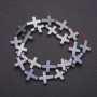 Hematite Beads Strand, Cross Shape, Diameter 14x17(+/-)mm, Length 38cm