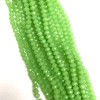 Czech Crystal Beads Semi-Matte Light Green "Rondelle", 8x6mm Diameter, Strand Length 42cm+