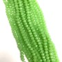 Czech Crystal Beads Semi-Matte Light Green "Rondelle", 8x6mm Diameter, Strand Length 42cm+