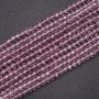 Czech Crystal Beads, Clear Wisteria with Petrol Sheen, "Rondelle", Diameter 6x4.5(+/-)mm, Strand Length 38cm