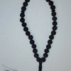 Lava Prayer Beads with Shungite Inserts, 33 Beads, diameter 12mm+