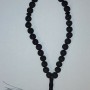 Lava Prayer Beads with Shungite Inserts, 33 Beads, diameter 12mm+