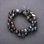 Agate Beads on Thread, Smooth Round, Diameter 10 (+/-) mm, Length 38cm