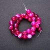 Raspberry Agate Beads on Strand, Smooth Ball, Diameter 10(+/-)mm, Length 38cm