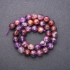 Natural Ametrine Stone Beads, Faceted Ball, Diameter 10(+/-)mm, Length 38cm