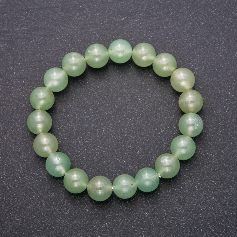 Jade Bracelet, Smooth Round, Diameter 10 (+/-) mm, Length 18cm