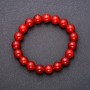 Carnelian Bracelet, Smooth Round, Diameter 10 (+/-) mm, Length 18cm
