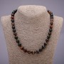 Agate Stone Necklace, Smooth Beads, Diameter 10(+-)mm, Length 45cm