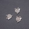 Snail Charm Finding, Diameter 16x18mm, Pack 20g +/- 12pcs