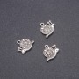 Snail Charm Finding, Diameter 16x18mm, Pack 20g +/- 12pcs