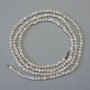Labradorite Beads on Strand, Faceted Round, Diameter 2(+-)mm, Length 38cm