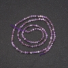 Amethyst Beads on Strand, Faceted Round, Diameter 2(+-)mm, Length 38cm