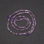Amethyst Beads on Strand, Faceted Round, Diameter 2(+-)mm, Length 38cm