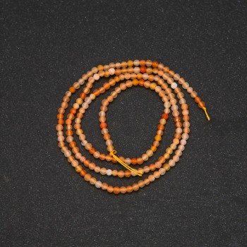 Citrine Beads, Faceted Round, Diameter 2(+-)mm, Length 38cm