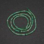 Jade Beads on Strand, Faceted Round, Diameter 2.5(+-)mm, Length 38cm