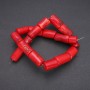 Coral Beads cylindrical 15×23 mm, thread weight 1 strand 240 g ± (Price per 100 g)