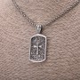 Cross Pendant, 23x51mm, on Chain, Length 65cm, Silver-Coloured Metal