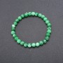 Chrysoprase Stone Bracelet (Synthetic) on Elastic, Smooth Bead, Diameter 6(+-)mm, Circumference 18cm