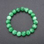 Chrysoprase Stone Bracelet (Synthetic) on Elastic, Smooth Bead, Diameter 10(+-)mm, Circumference 18cm