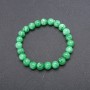 Chrysoprase Stone Bracelet (Synthetic) on Elastic, Smooth Bead, Diameter 8(+-)mm, Circumference 18cm