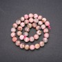 Natural Rhodochrosite Stone Beads, smooth round, diameter 11 (+/-) mm, length 38cm