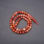 Natural Red Rutilated Quartz Stone Beads, smooth round, diameter 6 (+/-) mm, length 38cm